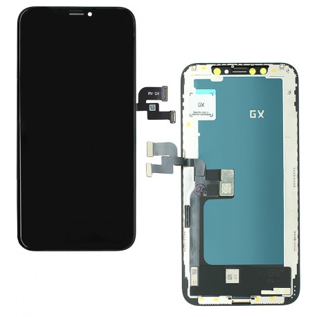 Дисплей для Apple iPhone XS, черный, с сенсорным экраном, с рамкой, High quality, GX-IN CELL Дисплей для Apple iPhone XS, черный, с сенсорным экраном, с рамкой, High quality, GX-IN CELL