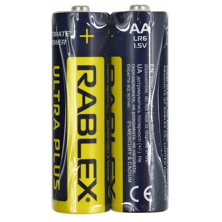 Батарейка Rablex Ultra Plus LR6, AA, алкалиновая, 2шт.