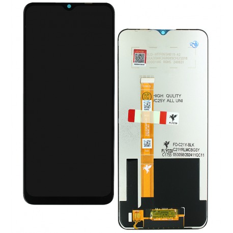 Дисплей для Realme C21Y, C25Y, черный, без рамки, FLYCDI, RMX3261, RMX3263, RMX3265, RMX3268, RMX3269, JT0099-220