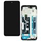 Дисплей для Motorola Moto G15, черный, с рамкой, High Quality