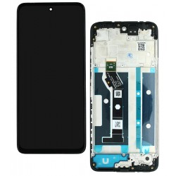 Дисплей для Motorola Moto G15, черный, с рамкой, High Quality Дисплей для Motorola Moto G15, черный, с рамкой, High Quality
