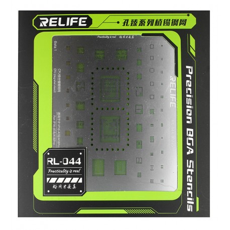 BGA-трафарет RELIFE RL-044 IPZ15 для Apple iPhone 16, A18/A18 Pro BGA-трафарет RELIFE RL-044 IPZ15 для Apple iPhone 16, A18/A18 Pro