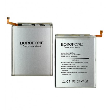 Акумулятор Borofone EB-BG985ABY для Samsung G985 Galaxy S20 Plus, Li-ion, 3,8 B, 4000 мАг Акумулятор Borofone EB-BG985ABY для Samsung G985 Galaxy S20 Plus, Li-ion, 3,8 B, 4000 мАг