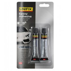 Эпоксидный клей двухкомпонентный для метала, тюбик, серый, 20г