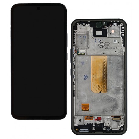 Дисплей для Samsung A546 Galaxy A54 5G, чорний, з рамкою, оригінал, service pack box, (GH82-31232A)