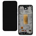 Дисплей для Samsung A546 Galaxy A54 5G, чорний, з рамкою, оригінал, service pack box, (GH82-31232A)