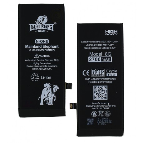 Акумулятор Da Luxiang для Apple iPhone 8, Li-ion, 3,82 B, 2700 мАг, збільшена ємність, Original IC