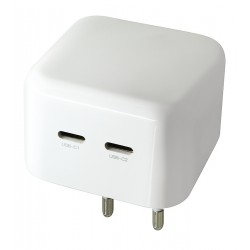 Зарядное устройство XO L102, 2Type-C PD35W, с дисплеем, белое