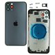Корпус для iPhone 11 Pro Max, серый, с держателем SIM-карты, с боковыми кнопками