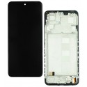 Дисплей для Xiaomi Redmi Note 12 4G, черный, c рамкой, копия, (TFT)
