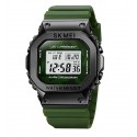 Мужские цифровые кварцевые часы Skmei 1851, army green