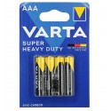 Батарейка VARTA SuperLife (Сольова), AAA, R03, 4 штуки, блістер