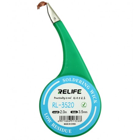 Очиститель припоя Relife RL-3520 (3.5mm x 2m) Очиститель припоя Relife RL-3520 (3.5mm x 2m)