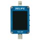 Тестер разъёмов питания Relife TB-09, Type C/ Lightning с ЖК дисплеем и встроенным АКБ