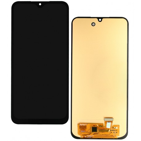 Дисплей для Samsung M156 Galaxy M15 (2024), чорний, з тачскріном, з рамкою, з широким обідком, High quality, (OLED)