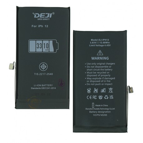Акумулятор Deji для Apple iPhone 12, Li-ion, 3,83 B, 3310 мАг, збільшена ємність, Original IC