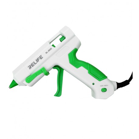 Термоклеевой пистолет Relife RL-062E со стерженями 10 шт (220V, 25W, сопло d=2mm, клей d=7mm)