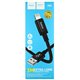 Кабель Lightning - USB, Hoco X91, круглый, 3 метр, в тканевой оплетке, черный