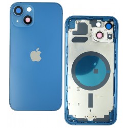 Корпус для Apple iPhone 13, синий, с держателем SIM карты, с боковыми кнопками, Blue Корпус для Apple iPhone 13, синий, с держателем SIM карты, с боковыми кнопками, Blue