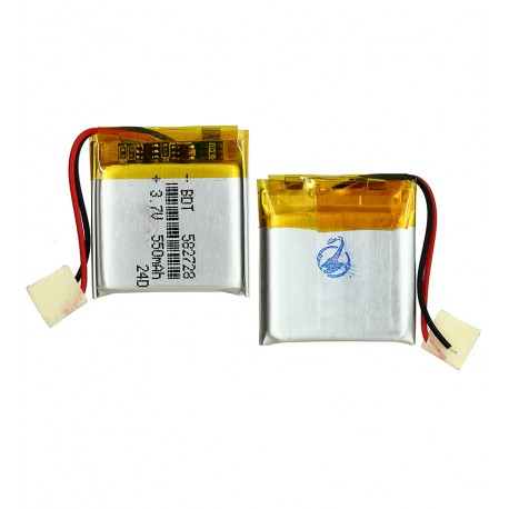 Аккумулятор 582728, 26 мм, 27 мм, 5,4 мм, Li-ion, 3,7 B, 500mAh, с контроллером Аккумулятор 582728, 26 мм, 27 мм, 5,4 мм, Li-ion, 3,7 B, 500mAh, с контроллером