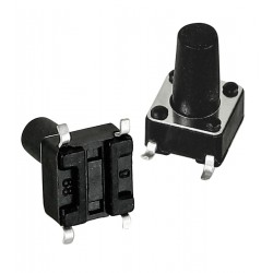 Кнопка тактова SMD, 6 x 6 x 10 мм, 4pin Кнопка тактова SMD, 6 x 6 x 10 мм, 4pin