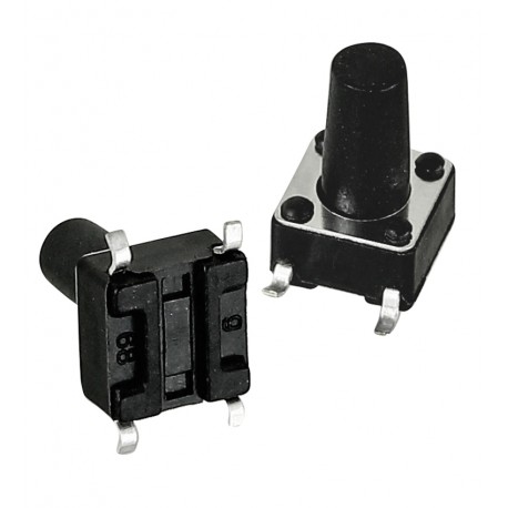 Кнопка тактова SMD, 6 x 6 x 10 мм, 4pin Кнопка тактова SMD, 6 x 6 x 10 мм, 4pin