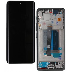 Дисплей для Xiaomi Redmi Note 14 Pro Plus 5G, чорний, з рамкою, оригінал (PRC), 24115RA8EG