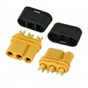 Гнездо MR30-F Female 3pin, разъем питания для соединения двигателей с регуляторами скорости, 30А(60A)