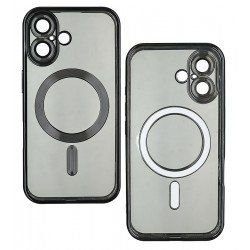 Чехол для Apple iPhone 16, MagSafe Space, TPU Metallic Full Camera