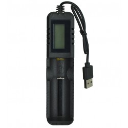 Зарядное устройство для 18650, 1 канал, HD-8990B (1x18650, 26650, 16340, 14500, LED-экран) Зарядное устройство для 18650, 1 канал, HD-8990B (1x18650, 26650, 16340, 14500, LED-экран)