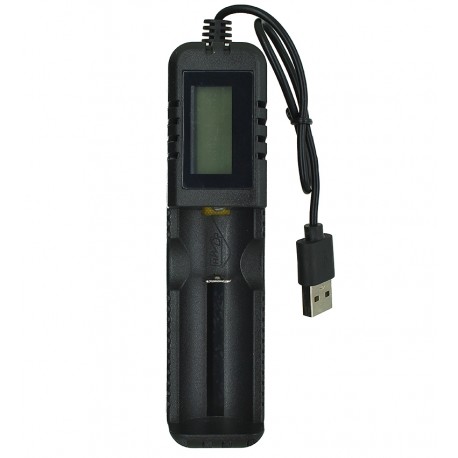 Зарядное устройство для 18650, 1 канал, HD-8990B (1x18650, 26650, 16340, 14500, LED-экран)