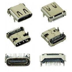 Коннектор зарядки, 24 pin, тип15, USB Type-C