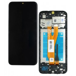 Дисплей для Samsung A032 Galaxy A03 Core, чорний, з рамкою, оригінал (PRC), original glass Дисплей для Samsung A032 Galaxy A03 Core, чорний, з рамкою, оригінал (PRC), original glass
