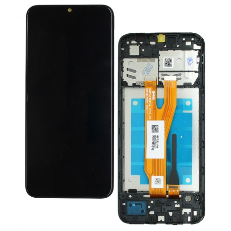 Дисплей для Samsung A032 Galaxy A03 Core, чорний, з рамкою, оригінал (PRC), оригінал
