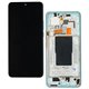 Дисплей для Xiaomi 12T, 12T Pro, синий, с рамкой, High quality, (OLED), 22081212UG, 22081212G, 22071212AG