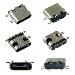 Коннектор зарядки, 16 pin, тип3, USB тип-C