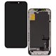 Дисплей для Apple iPhone 12 mini, черный, с рамкой, копия, (TFT), ZY, LTPS