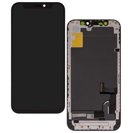 Дисплей для Apple iPhone 12 mini, черный, с рамкой, копия, (TFT), ZY, LTPS Дисплей для Apple iPhone 12 mini, черный, с рамкой, копия, (TFT), ZY, LTPS