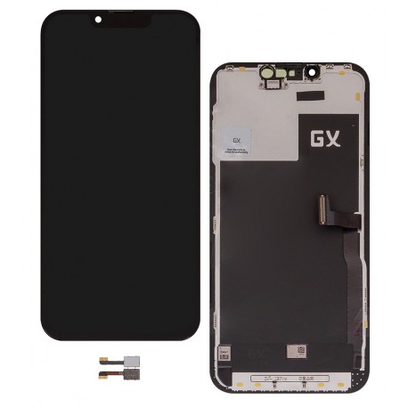 Дисплей для Apple iPhone 13 Pro, черный, с рамкой, High Quality, (OLED), GX OEM Hard