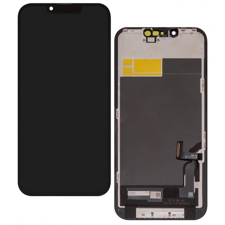 Дисплей для Apple iPhone 13, черный, с рамкой, копия, (TFT), ZY, LTPS Дисплей для Apple iPhone 13, черный, с рамкой, копия, (TFT), ZY, LTPS