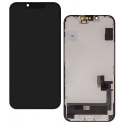 Дисплей для Apple iPhone 14, черный, с рамкой, High Quality, (OLED), GX OEM Hard