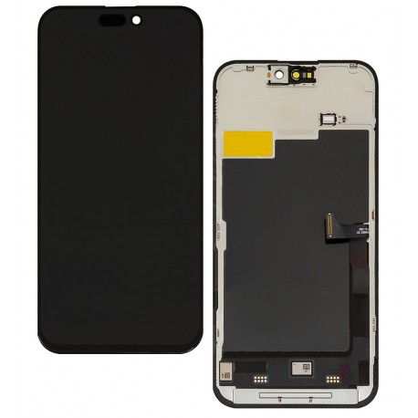 Дисплей для Apple iPhone 15 Pro Max, черный, с рамкой, копия, (TFT), ZY, LTPS