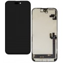 Дисплей для Apple iPhone 16 Plus, черный, с рамкой, копия, (TFT), ZY, LTPS