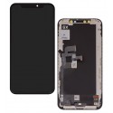Дисплей для Apple iPhone XS, черный, с рамкой, High Quality, (AMOLED), GX OEM soft