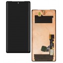 Дисплей для Google Pixel 6 Pro, черный, без рамки, оригинал (переклеенное стекло), GLUOG, G8VOU