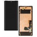 Дисплей для Google Pixel 6 Pro, черный, с рамкой, оригинал (переклеенное стекло), GLUOG, G8VOU