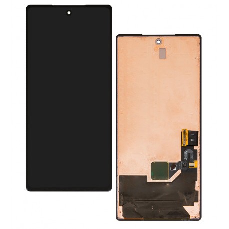 Дисплей для Google Pixel 6, черный, без рамки, оригинал (переклеенное стекло), GB7N6, G9S9B16
