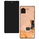 Дисплей для Google Pixel 7, чорний, без рамки, оригінал (переклеєне скло), GVU6C, GQML3