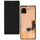 Дисплей для Google Pixel 7, чорний, з рамкою, оригінал (переклеєне скло), GVU6C, GQML3
