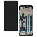 Дисплей для Motorola Moto E15, Moto G05, Moto G15, Moto G15 Power, чорний, з рамкою, High Quality, 1540485091